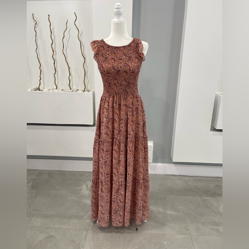 MELLODAY Floral Maxi Dress - Red